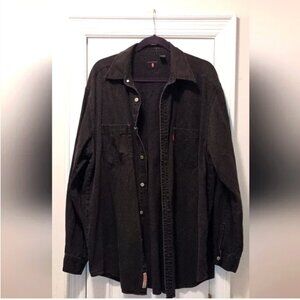 Levi's Black Vintage 90's Men's Button Down Shirt Jacket XL
